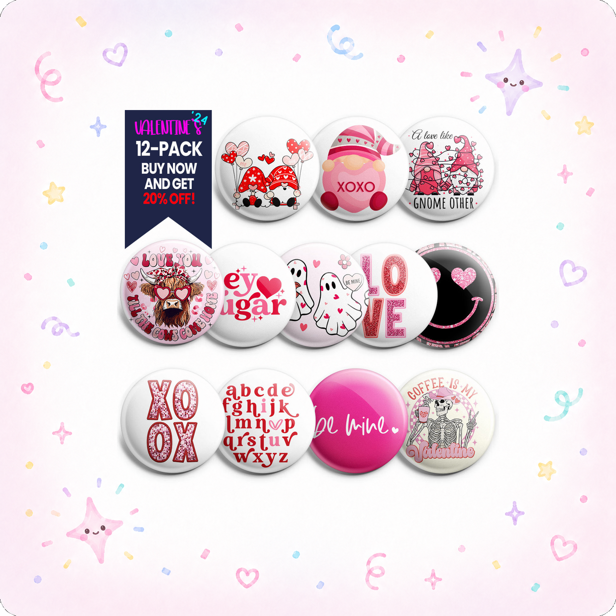 Ultimate Valentine's Day Topper 12-Pack (Save 20%) - - Topperswap