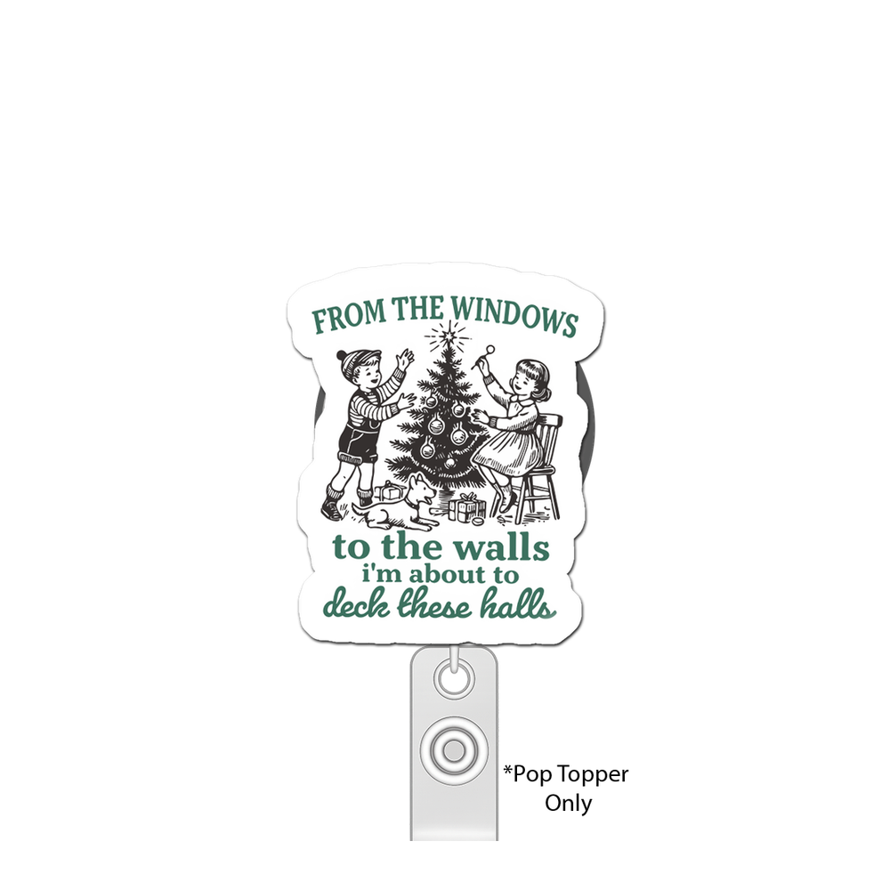Holiday Hall-Decking Boss Pop Topper - - Topperswap