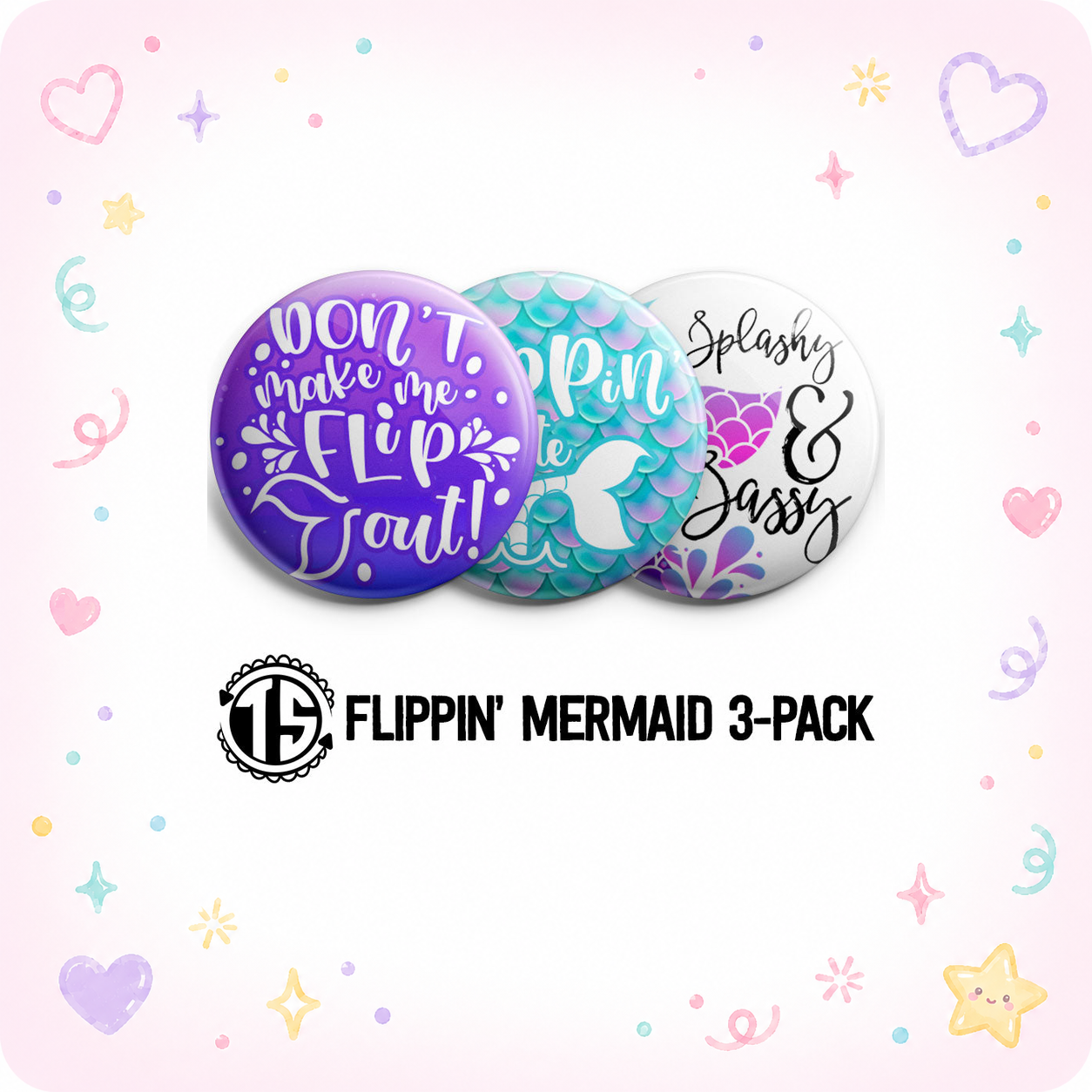 Flippin Mermaid 3-Pack (Save 5%) - - Topperswap
