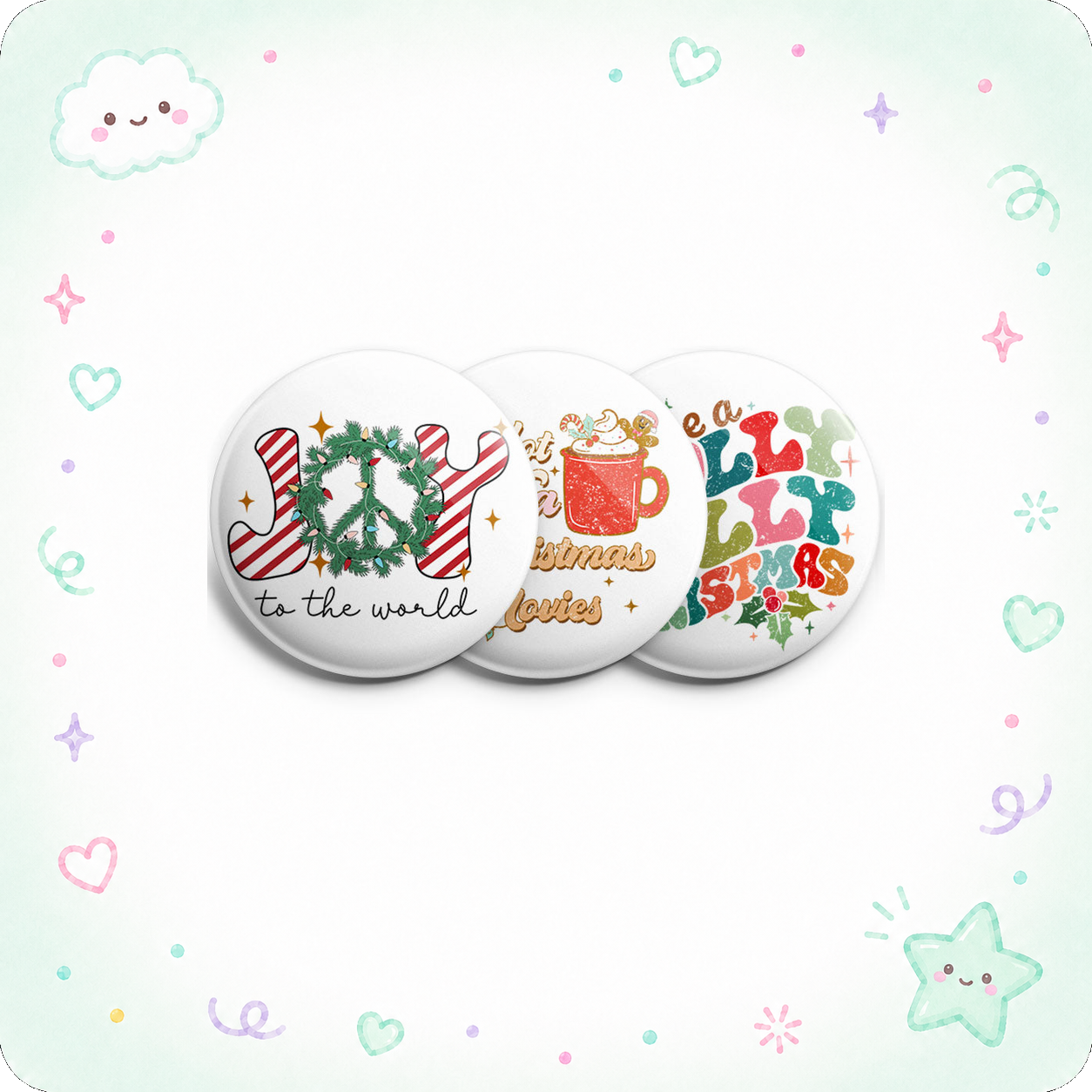 Holly Jolly Trio Topper 3-Pack (Save 5%) - - Topperswap