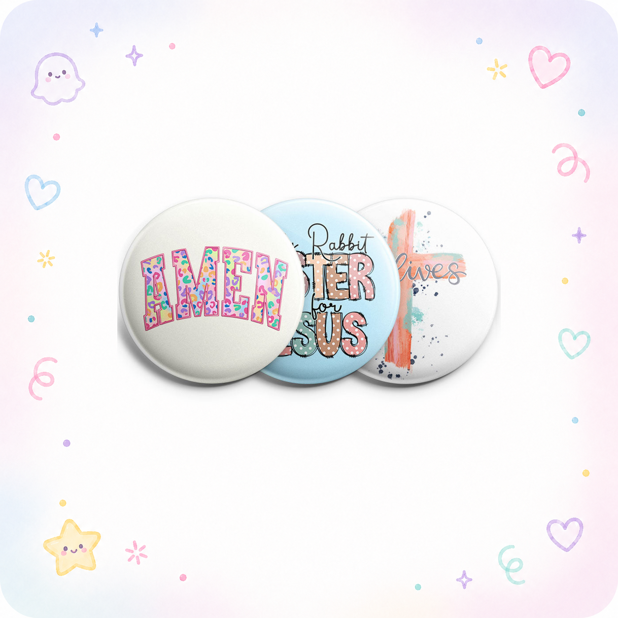 Easter Messages Topper 3-Pack - - Topperswap