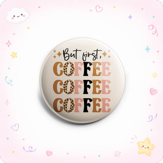 First Coffee Leopard Topper