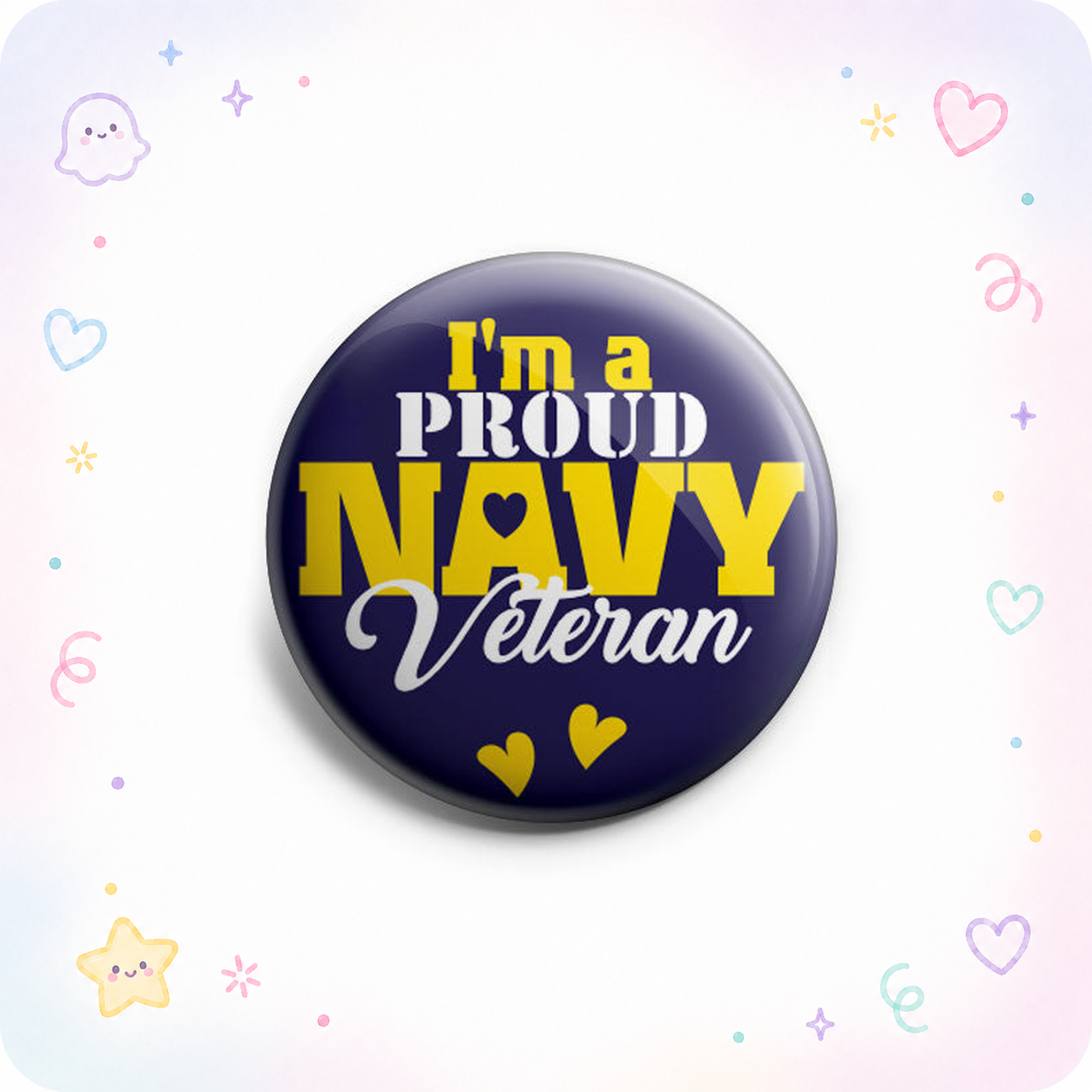 Proud Navy Veteran Topper - - Topperswap