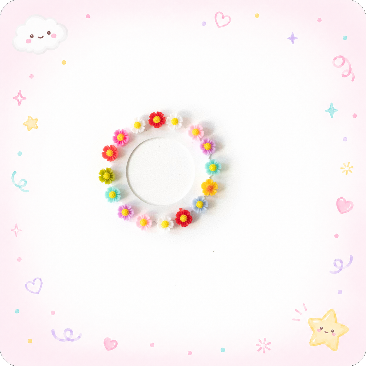 Colorful Flowers Swapfinity Swapper Frame - - Topperswap