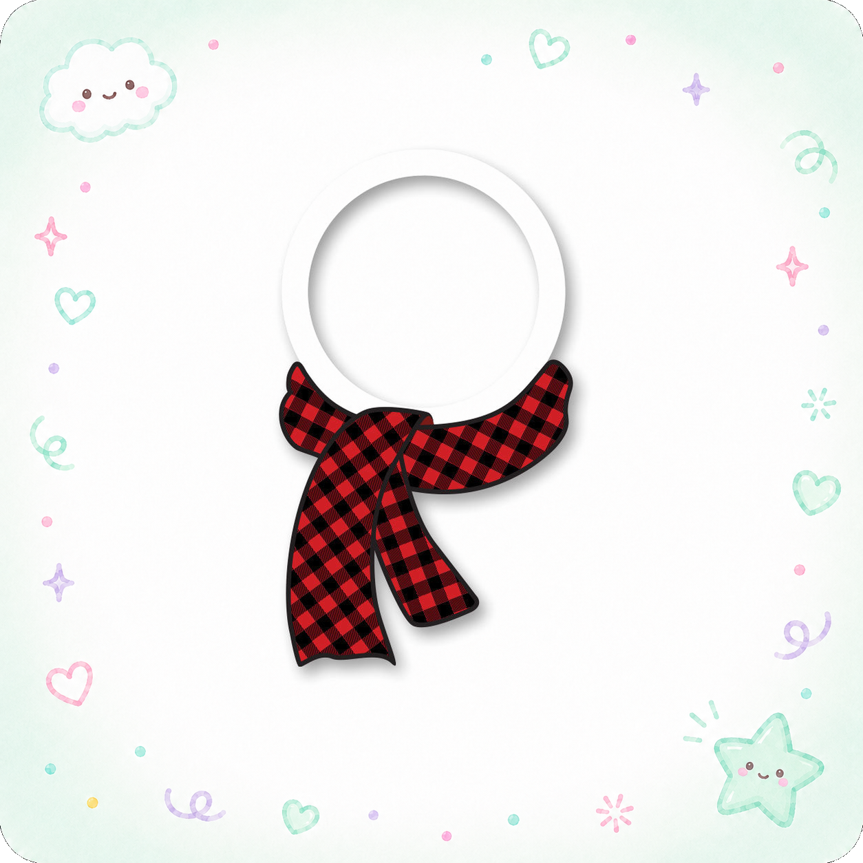 Buffalo Plaid Scarf Swapfinity Swapper Frame - - Topperswap