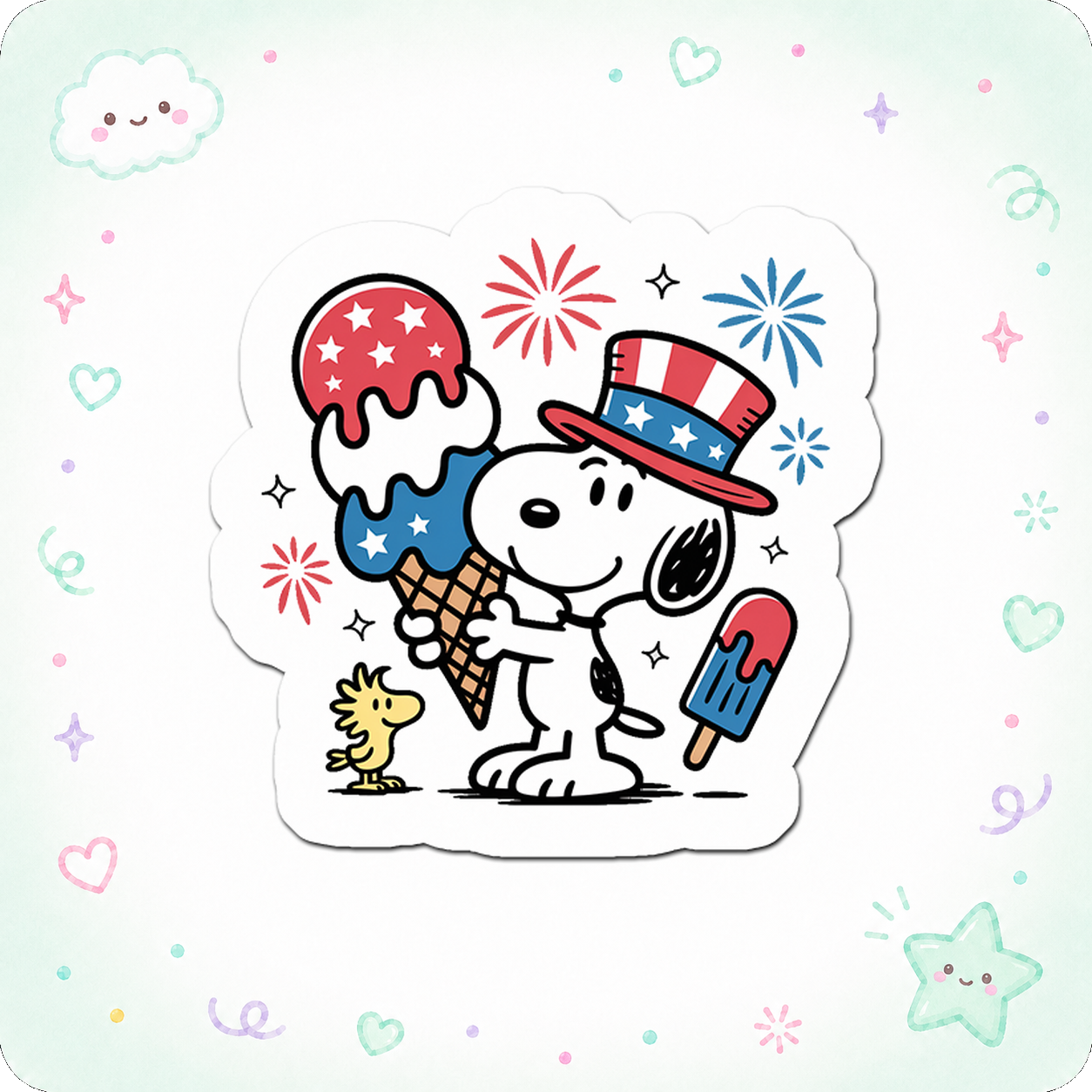 Patriotic Pop Legend Sticker - - Topperswap