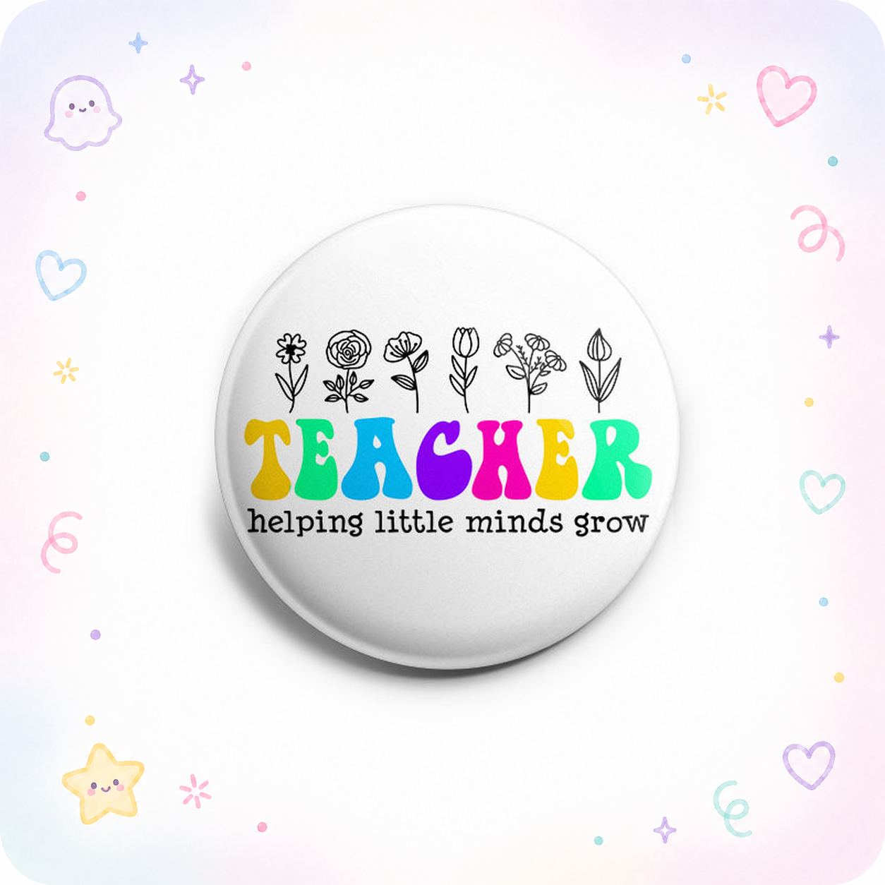 Helping Little Minds Grow Teacher Topper - - Topperswap
