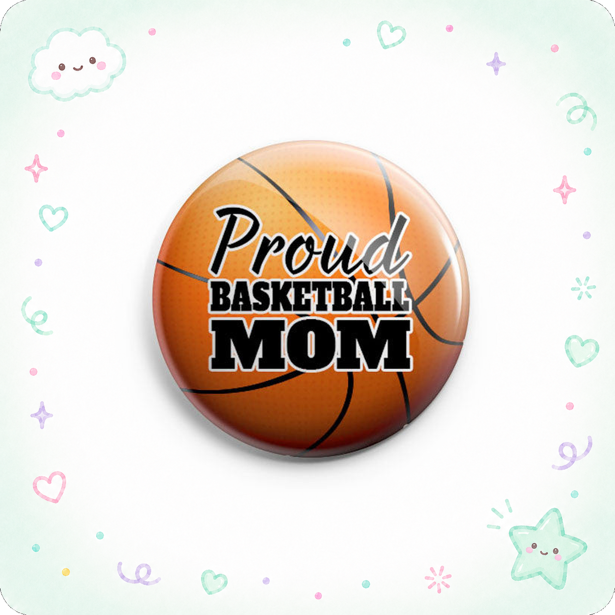 Proud Basketball Mom Topper - - Topperswap