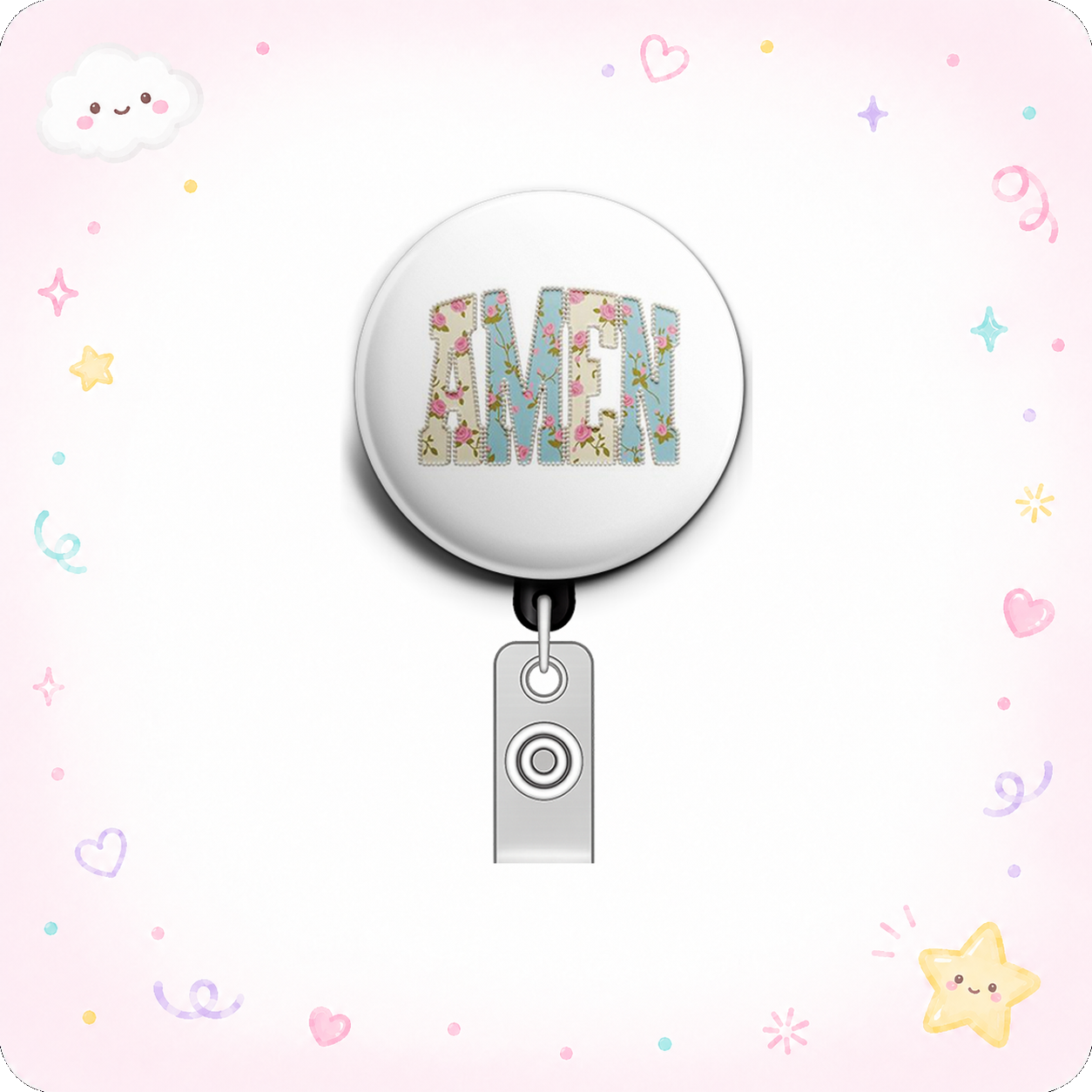 Blessed Boss Swapfinity Retractable ID Badge Reel - - Topperswap