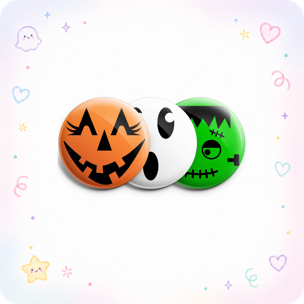 Spooky Faces 3-Pack (SAVE 5%) - - Topperswap