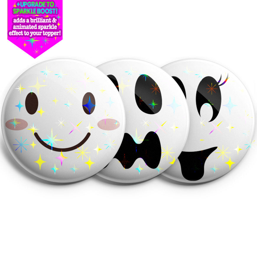Ghost Face 3-Pack (Save 5%) - Make them Sparkle! - Topperswap