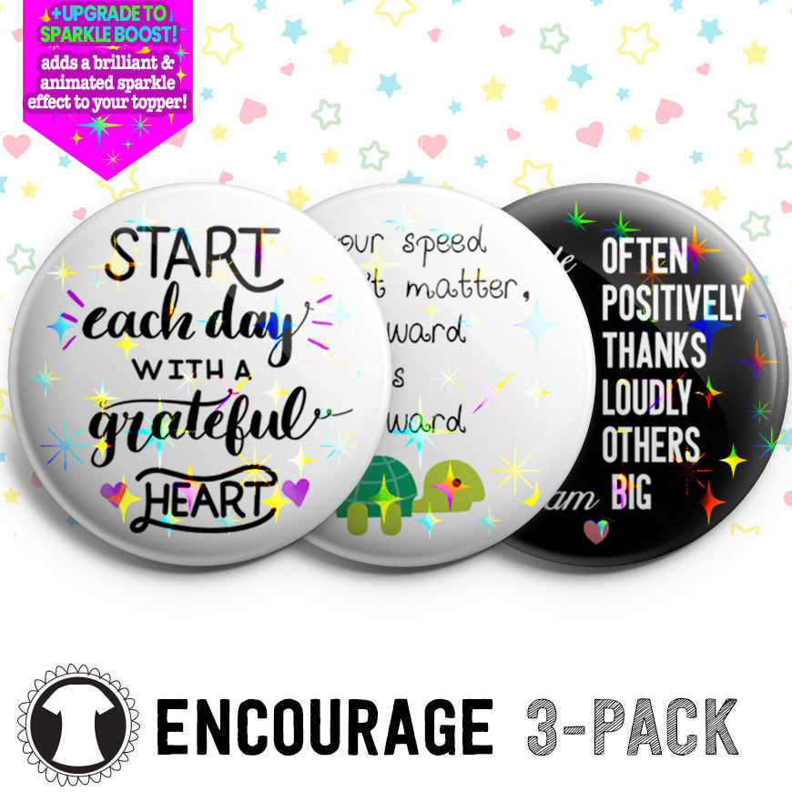 Encourage 3-Pack (Save 5%) - Make them Sparkle! - Topperswap