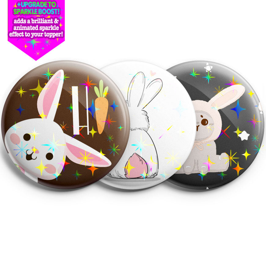 Hello Bunnies 3-Pack - Make them Sparkle! - Topperswap