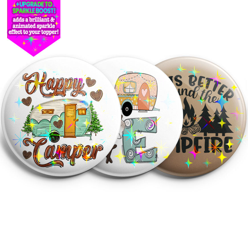 Happy Camper Topper 3-Pack (Save 5%) - - Topperswap