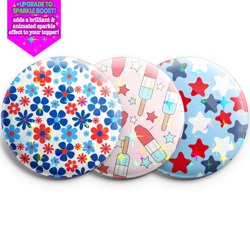 Patriotic Patterns 3-Pack (Save 5%) - - Topperswap