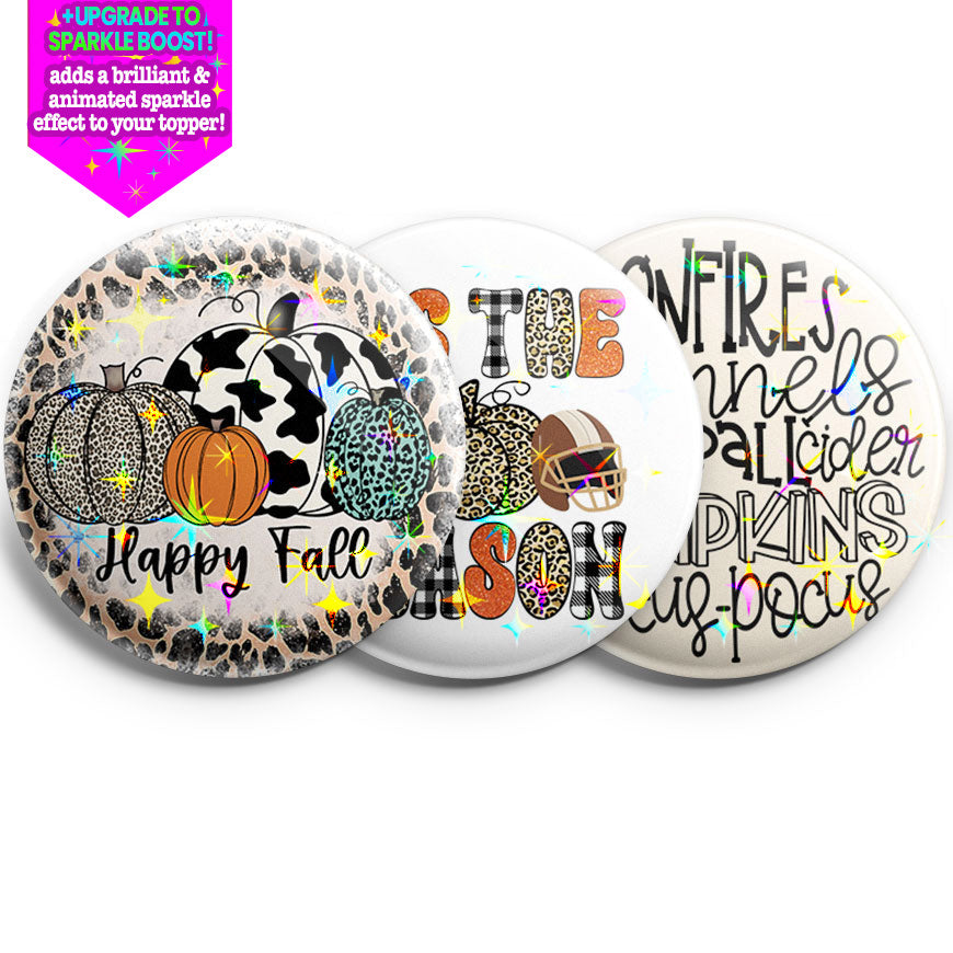 Pumpkin Season Topper 3-Pack (Save 5%) - - Topperswap