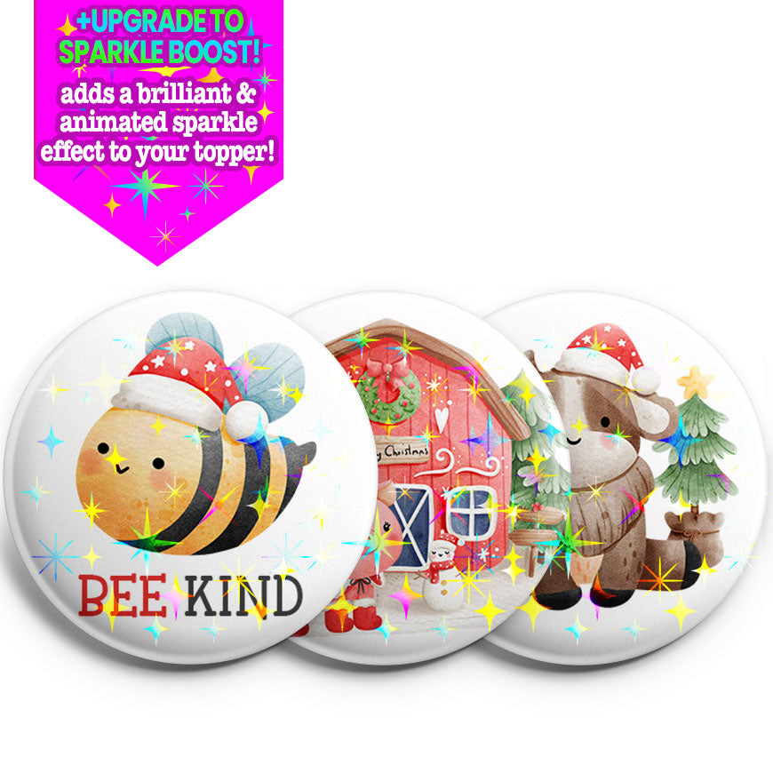 Farmyard Festive Topper 3-Pack (Save 5%) -  - Topperswap