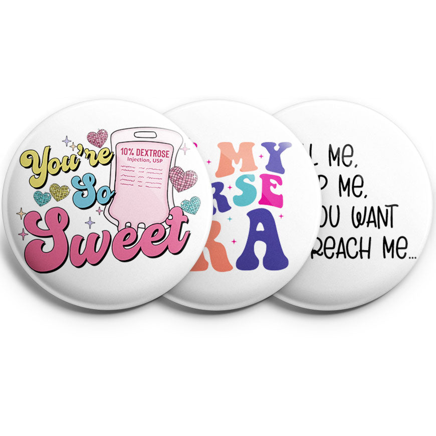Bubbly Nurse Fun Topper 3-Pack (Save 5%) - - Topperswap