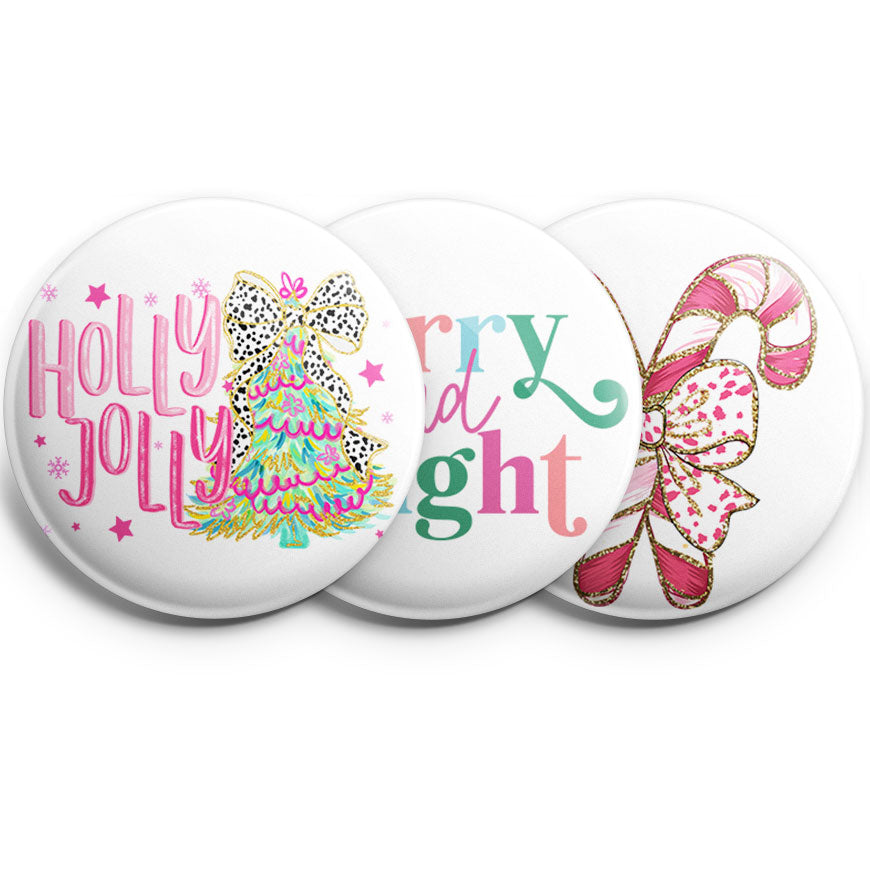 Pretty in Pink Christmas Topper 3-Pack (Save 5%) - - Topperswap