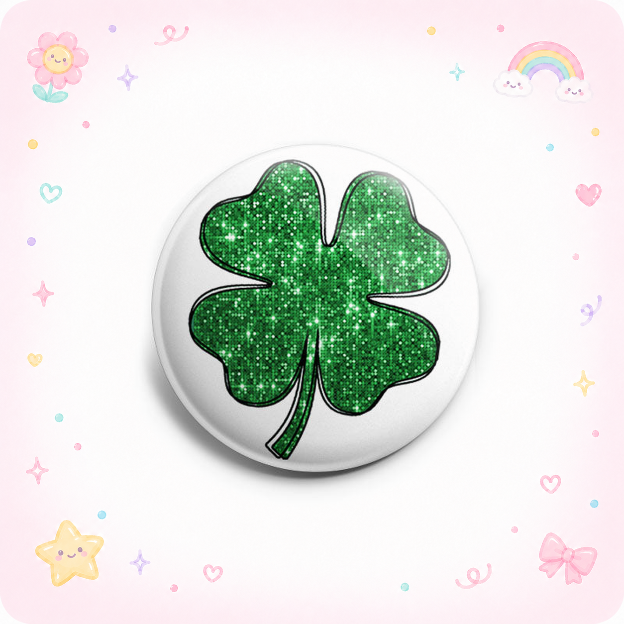 Glittering Green Clover Topper - - Topperswap