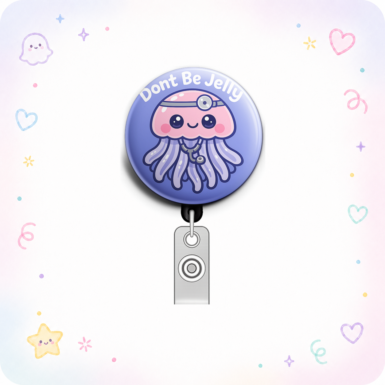 Dont Be Jelly of My Badge Swapfinity Retractable ID Badge Reel - - Topperswap