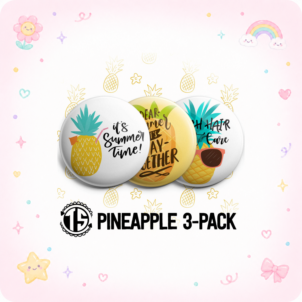 Pineapple 3-Pack (Save 5%) - - Topperswap