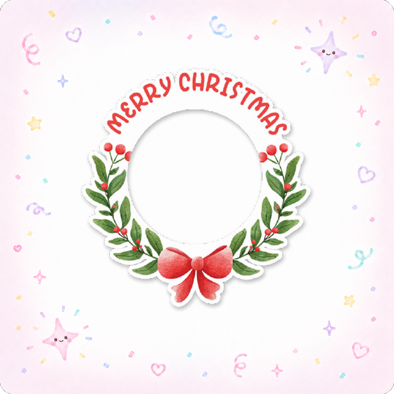 Merry Christmas Wreath Swapper - - Topperswap