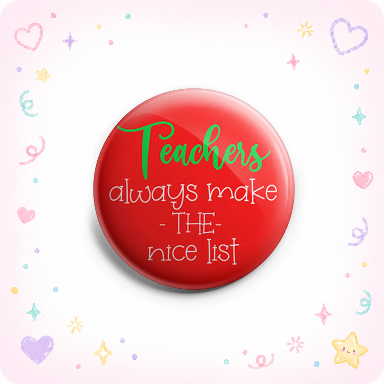 Teacher Nice List Topper - Vault - - Topperswap