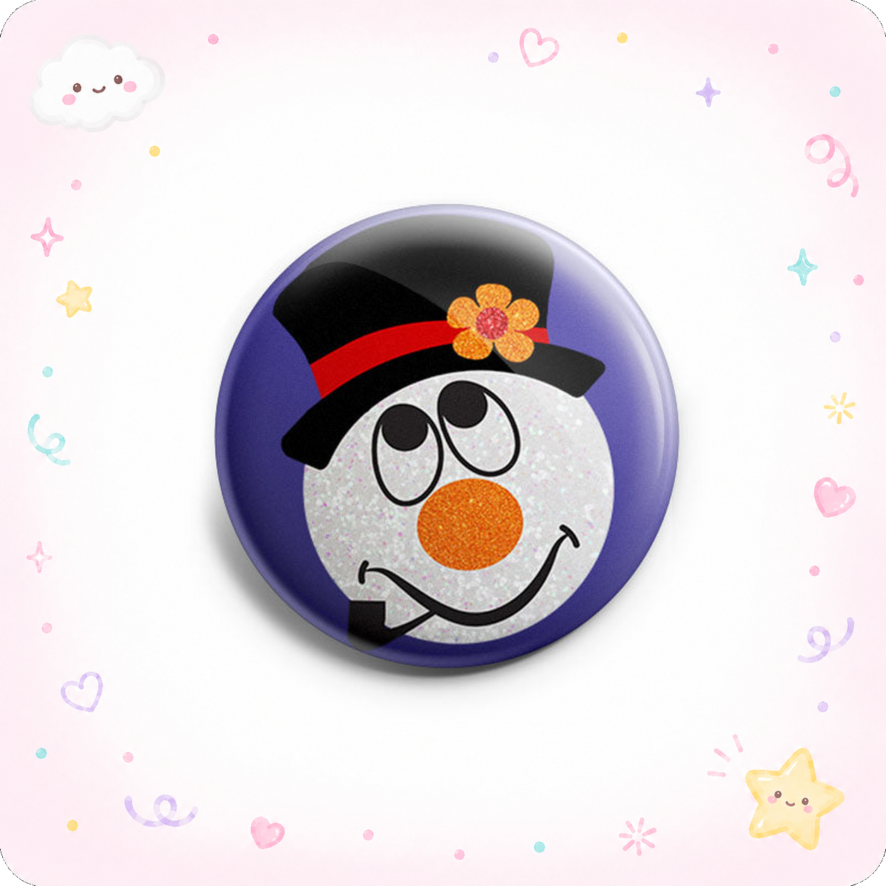 Puzzled Snowman Humor Topper - - Topperswap