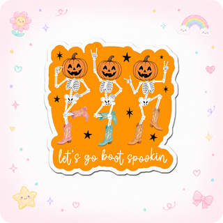 Let's Go Boot Spookin' Sticker