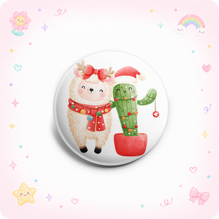 Festive Llama & Cactus Delight Topper
