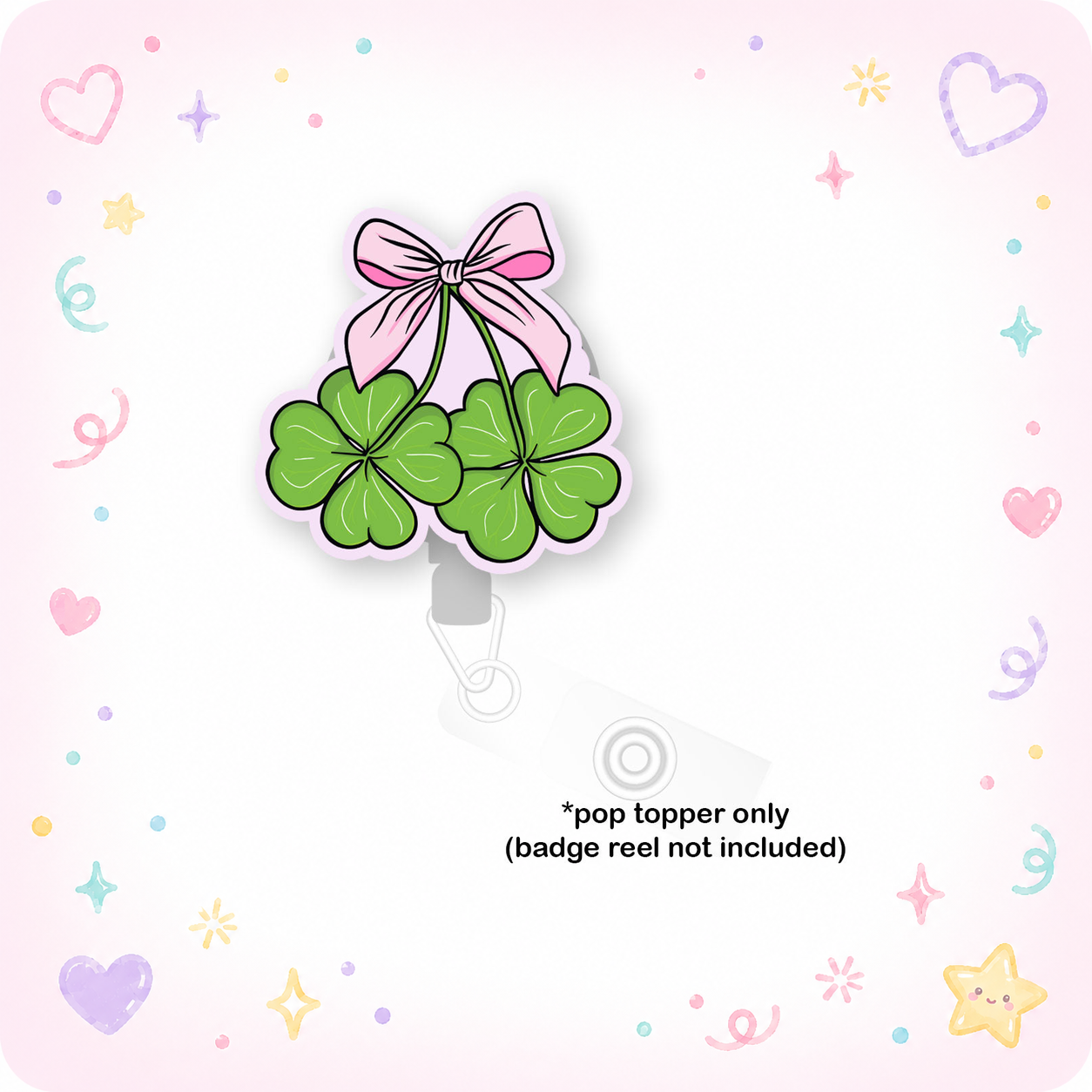 Shamrock Bow Pop Topper - - Topperswap