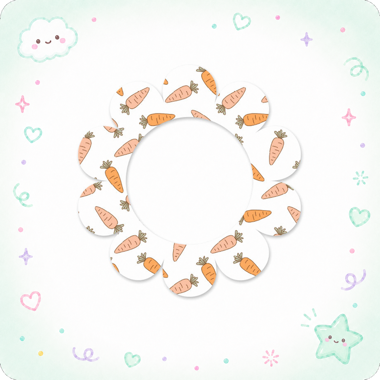 Carrot Pattern Easter Swapper - - Topperswap