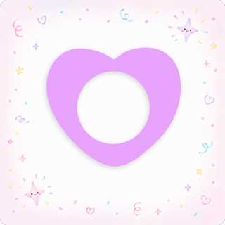 Pastel Purple Heart Swapfinity Swapper Frame
