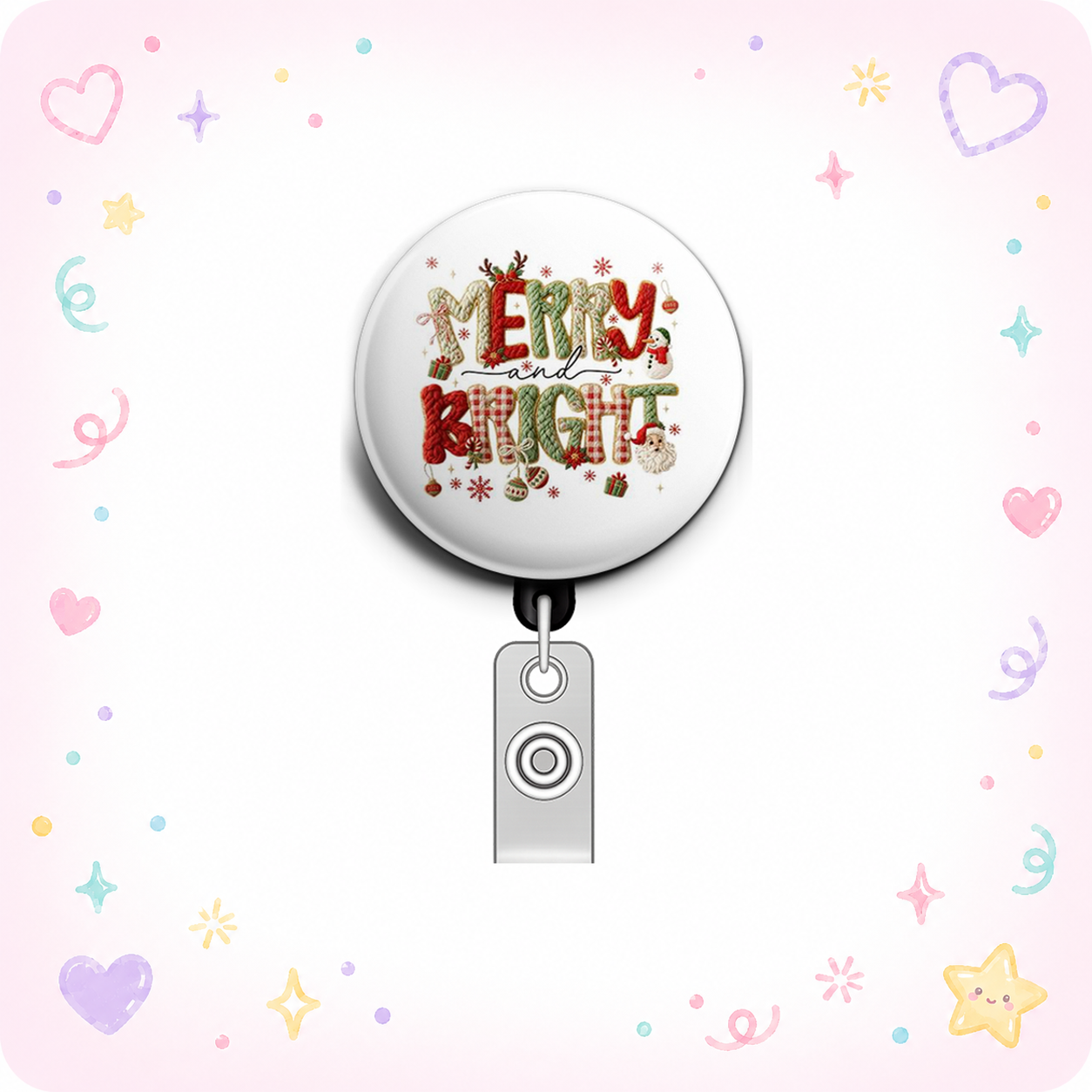 Jolly Vibes Swapfinity Retractable ID Badge Reel - - Topperswap