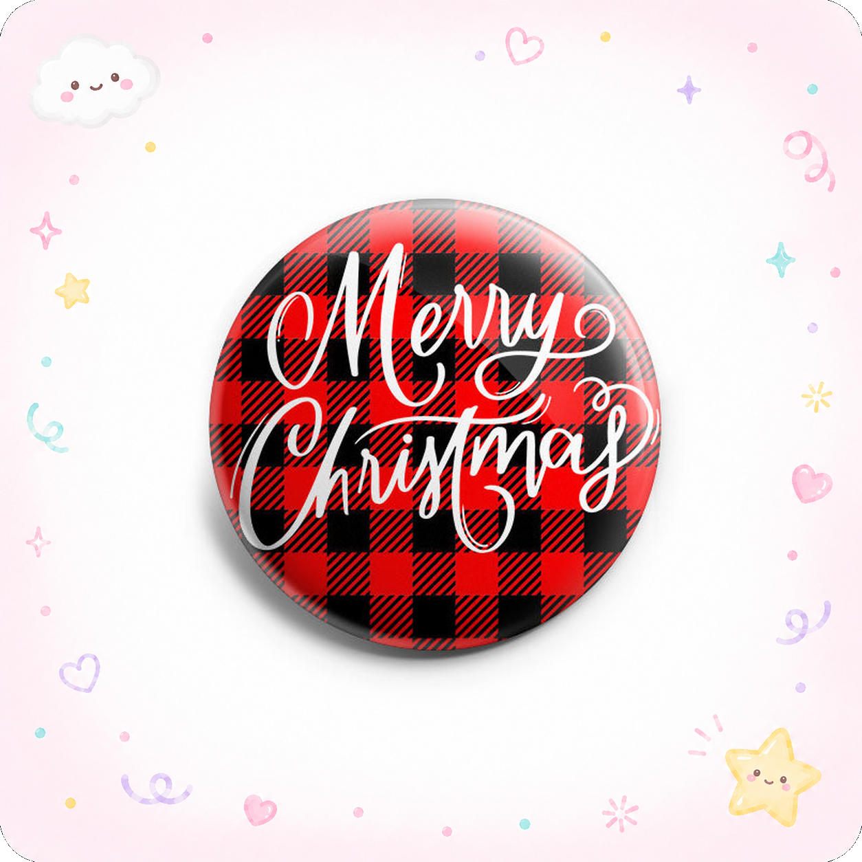 Merry Christmas Plaid ’22 Topper - - Topperswap