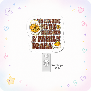 Deviled Egg Drama Diva Pop Topper