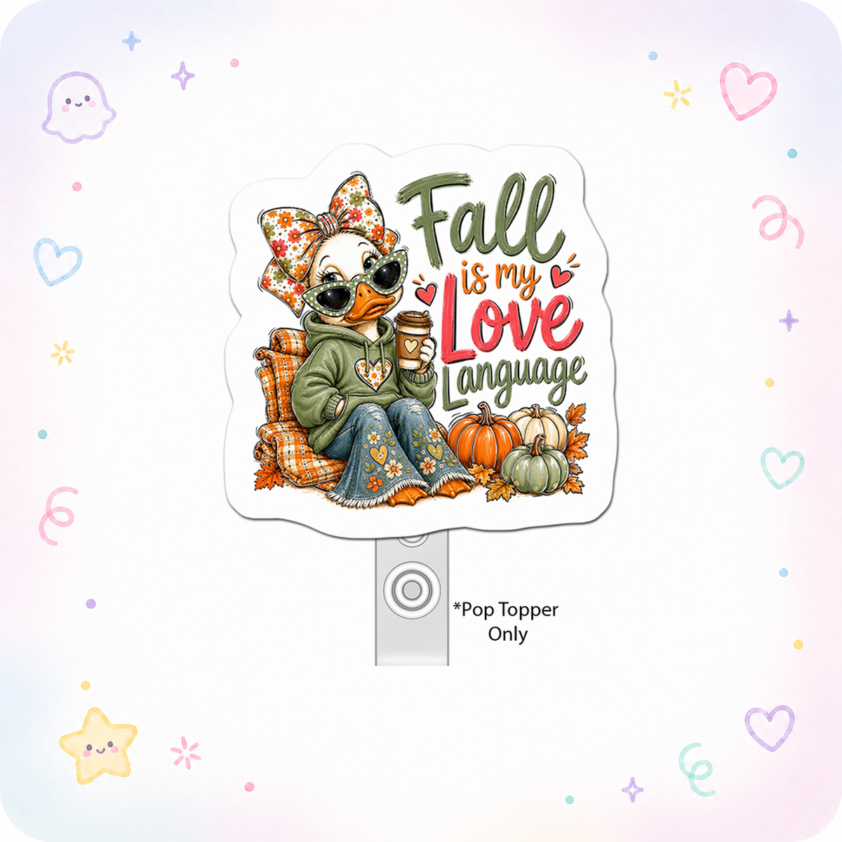 Autumn Vibes Queen Pop Topper - - Topperswap