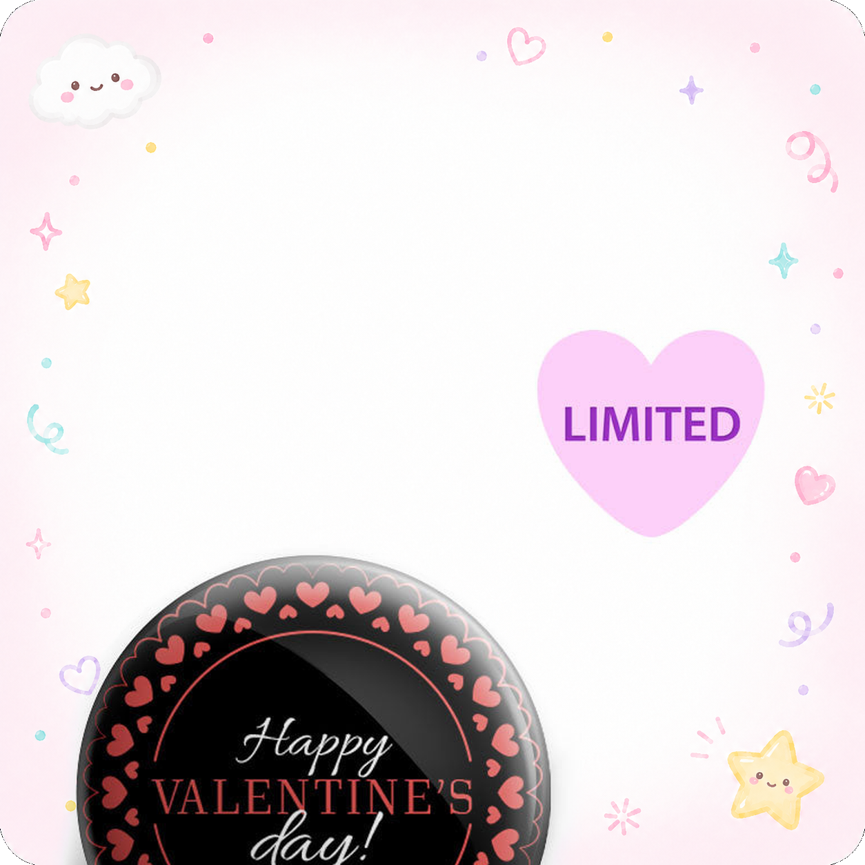 Happy Valentine's Day Topper - Vault - - Topperswap