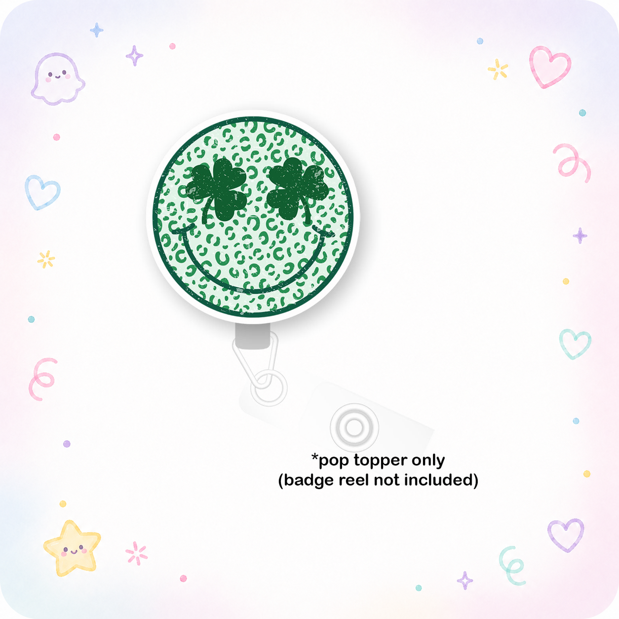 Shamrock Smile Topper Pop Topper - - Topperswap
