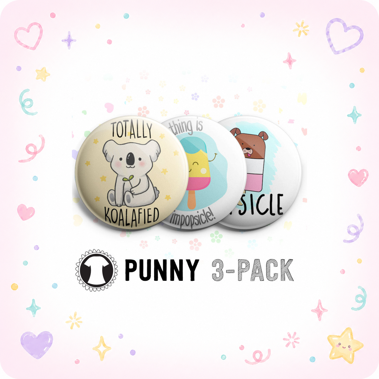Punny 3-Pack (Save 5%) - - Topperswap