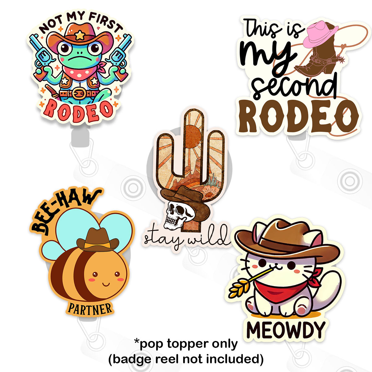 Rodeo Roundup Pop Topper 5-Pack - Classic Shine - Topperswap