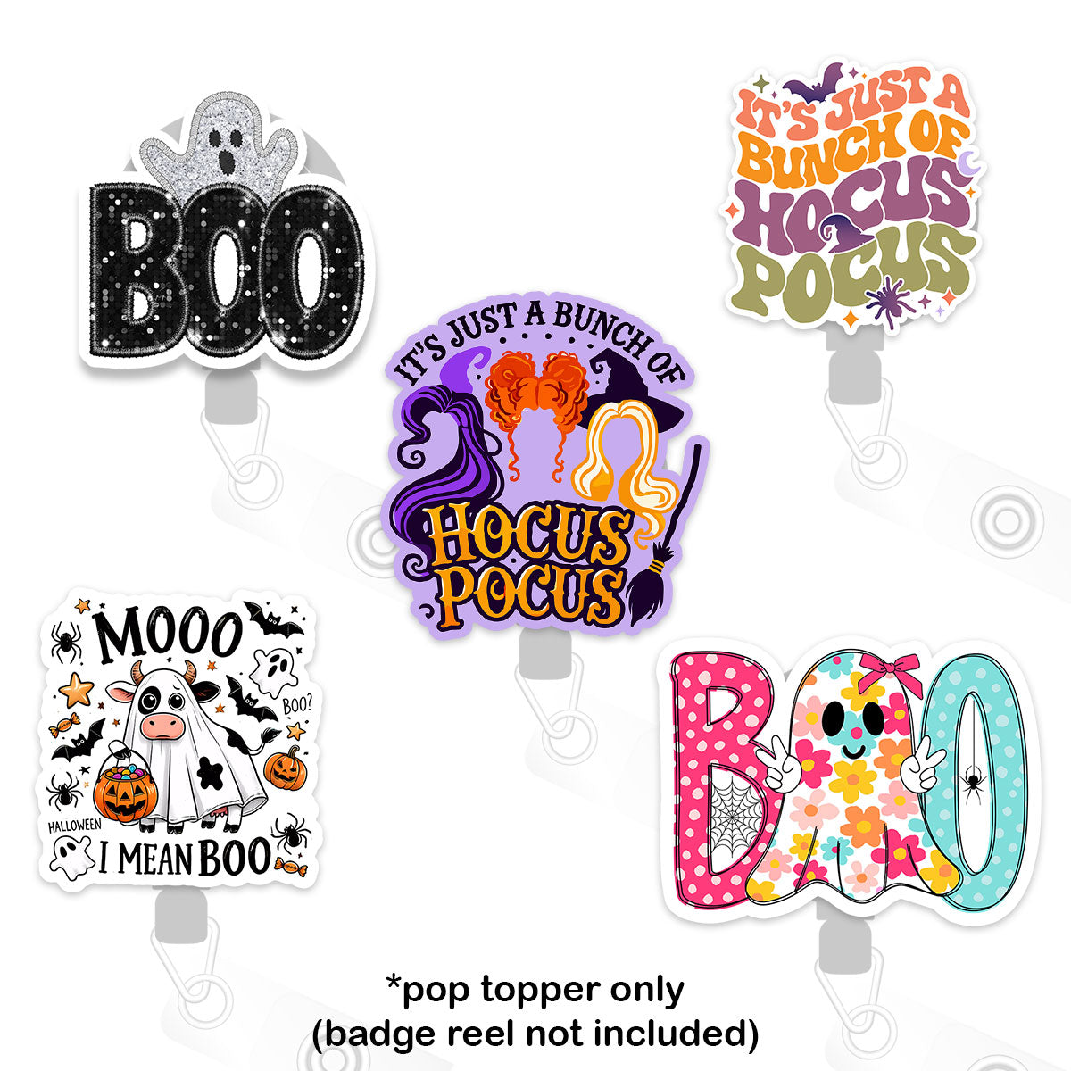 Spooky Squad Pop Topper 5-Pack - Classic Shine - Topperswap