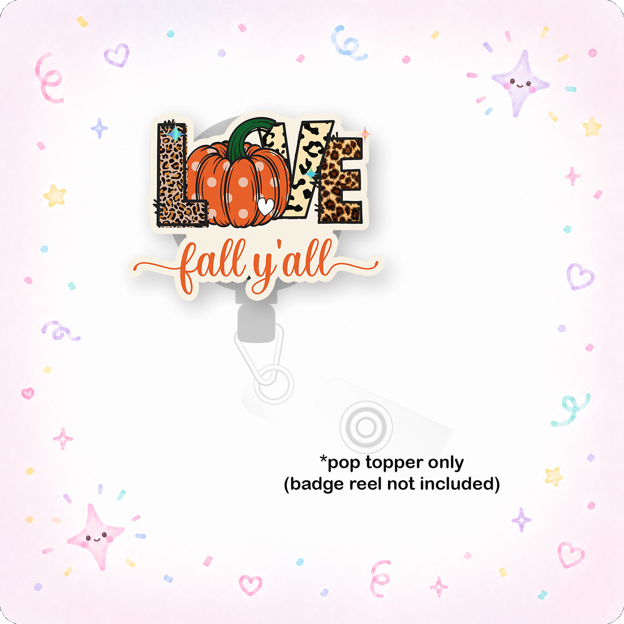 Love Fall Y'all Pop Topper - - Topperswap