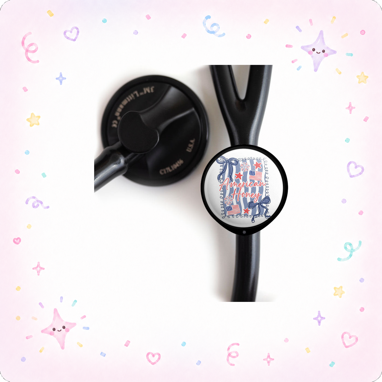 American Honey Stethoscope Tag - - Topperswap
