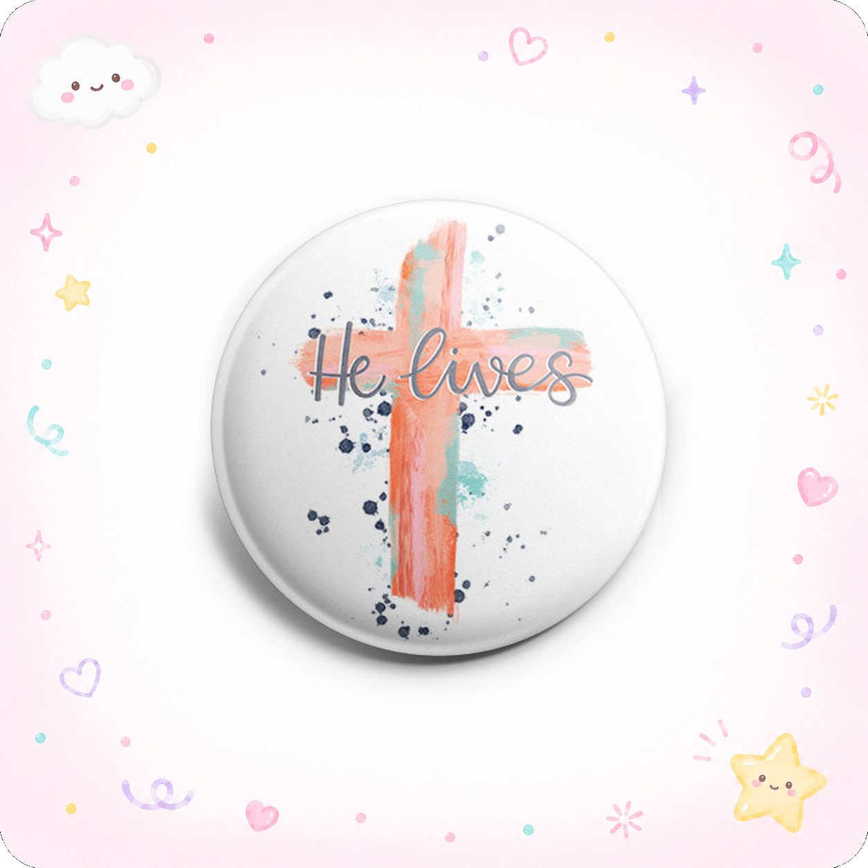 He Lives Cross Topper - - Topperswap