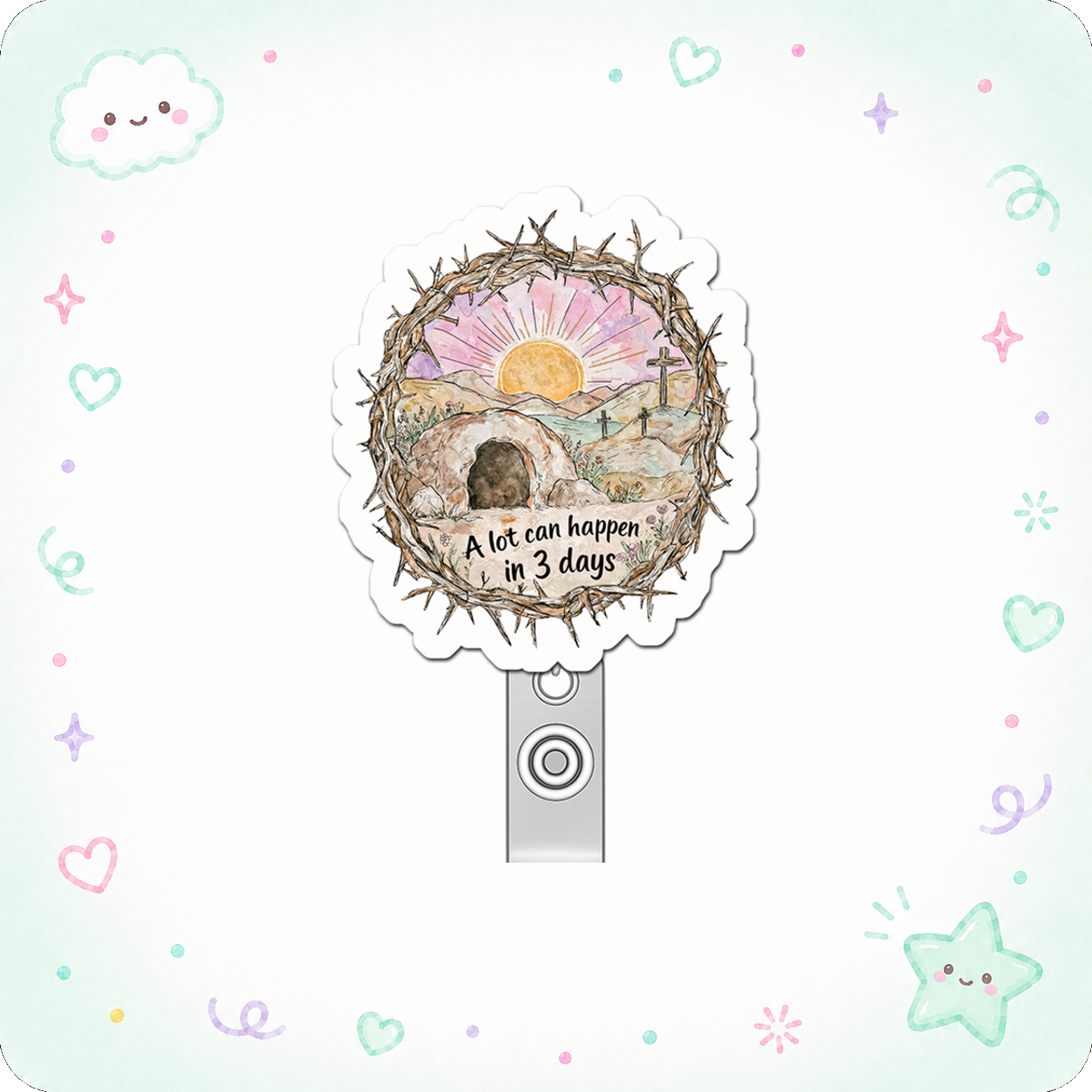 3-Day Miracle Maven Pop Topper Swapfinity Retractable ID Badge Reel - - Topperswap