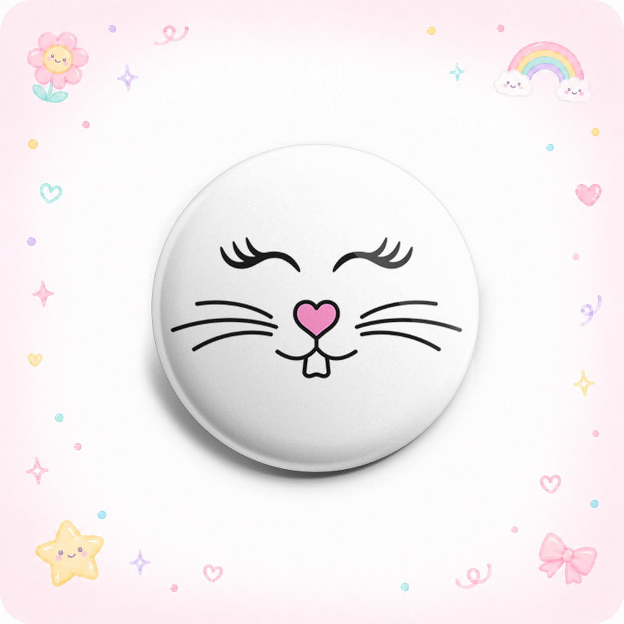 Bashful Bunny Face Topper - - Topperswap