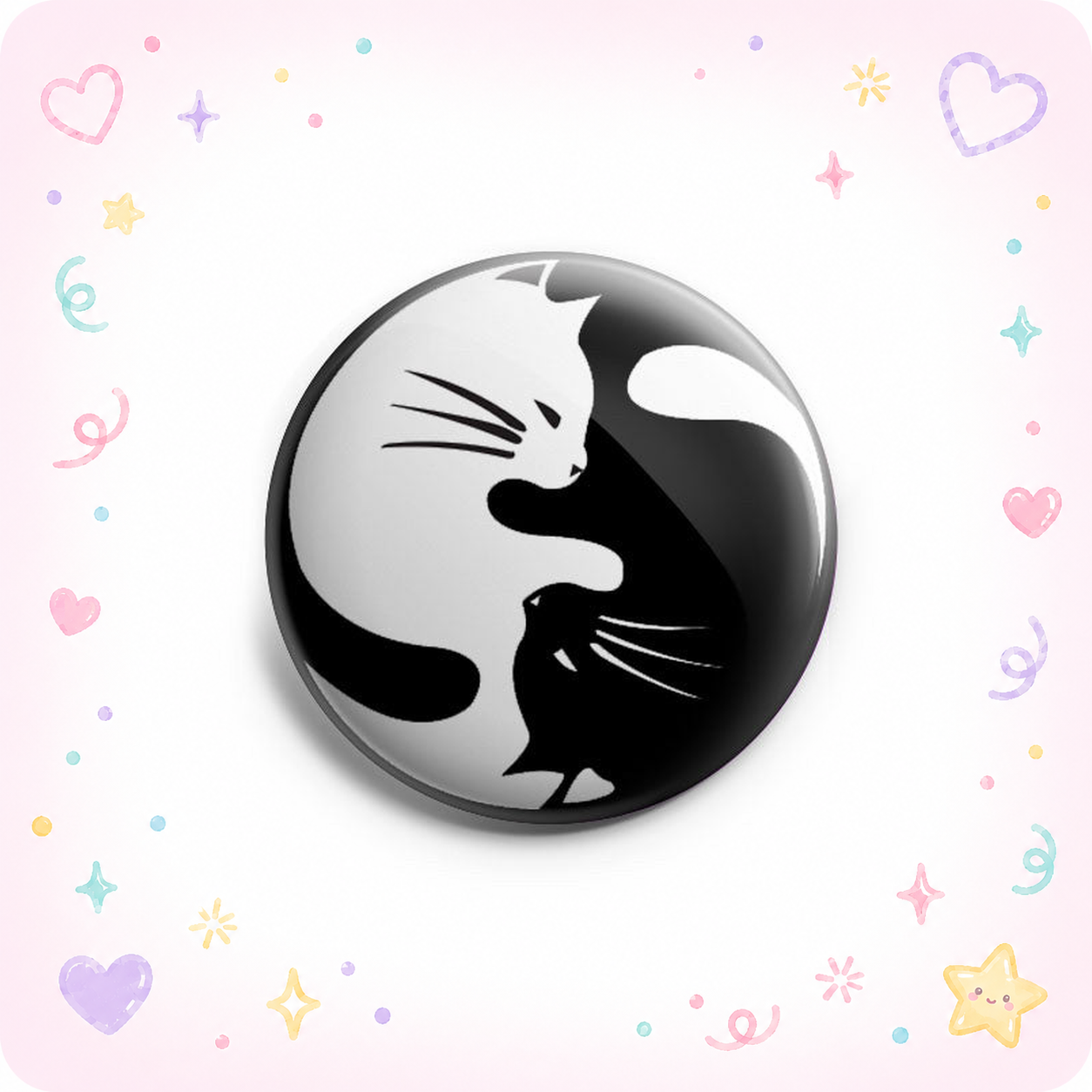 Ying Yang Kitties Topper - - Topperswap