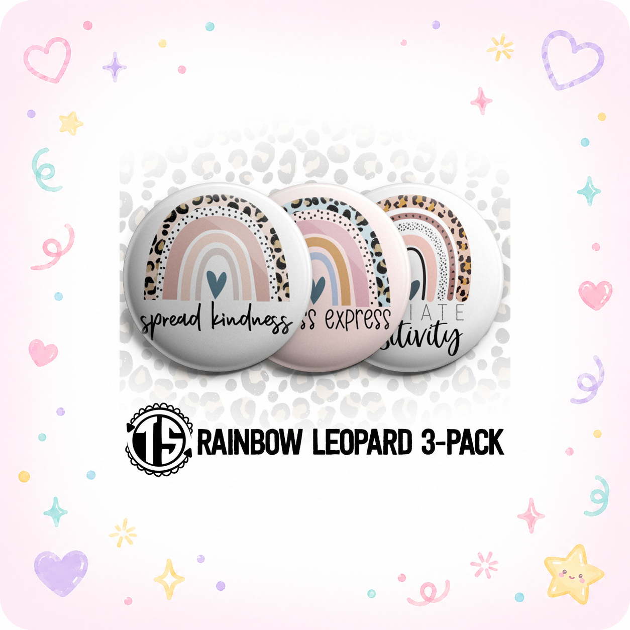 Rainbow Leopard 3-Pack (Save 5%) - - Topperswap